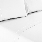 Lençóis de Cama Lisos Branco - Image 2