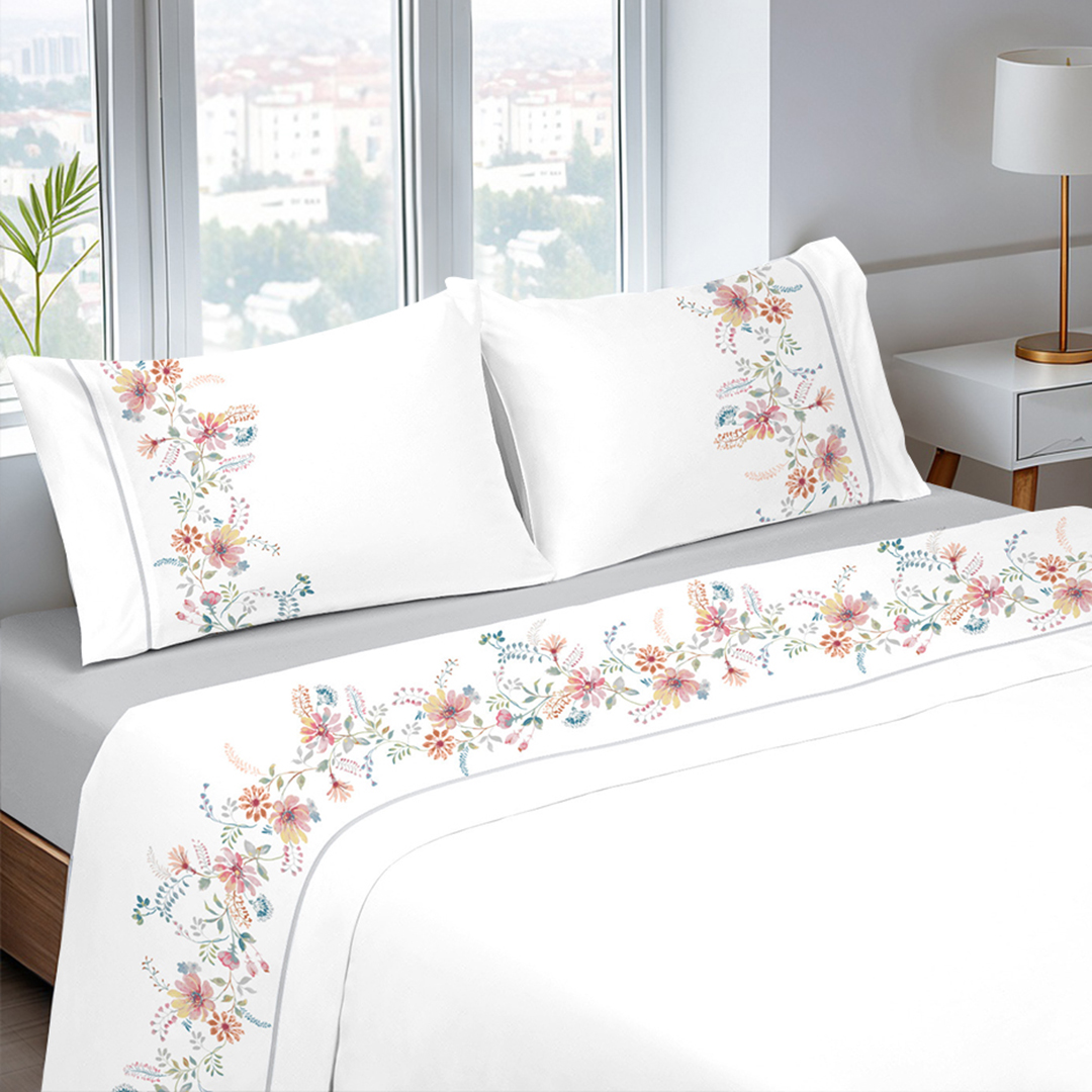 Cinza 1 Lençóis de Cama Digital Cinza - Image 1