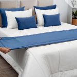 Cobre Pés Com Almofadas Azul - Image 3