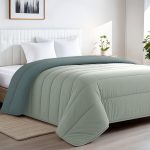 Edredom Nórdico Bicolor 250g/m² Aqua e Petróleo