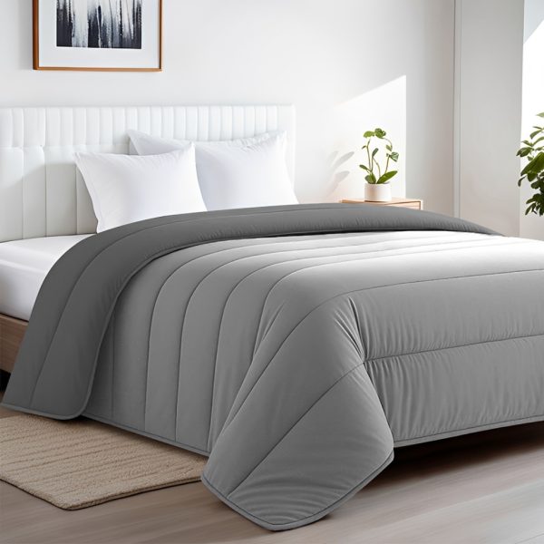 Edredom Nórdico Bicolor 250g/m² Cinza