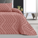 Colcha com 2 Almofadas Cheias Auria Rosa - Image 2