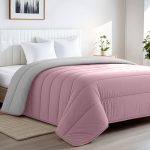 Edredom Nórdico Bicolor 250g/m² Roza e Cinza