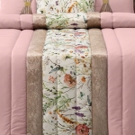 Edredão Com 3 Almofadas Cheias Nuri Rosa - Image 2