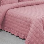 Colcha Com 2 Almofadas Cheias Zanet Rosa - Image 2