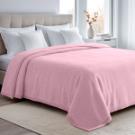Cobertor Cor Rosa 100% Algodão Nevoa