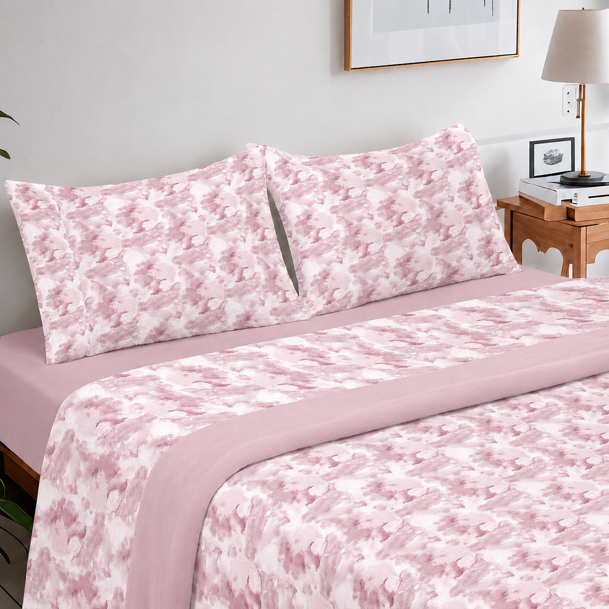 coralina nuvem rosa Lençóis de Coralina Nuvem Rosa - Image 1