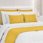 Cobre Pés Com Almofadas Vilage Amarelo